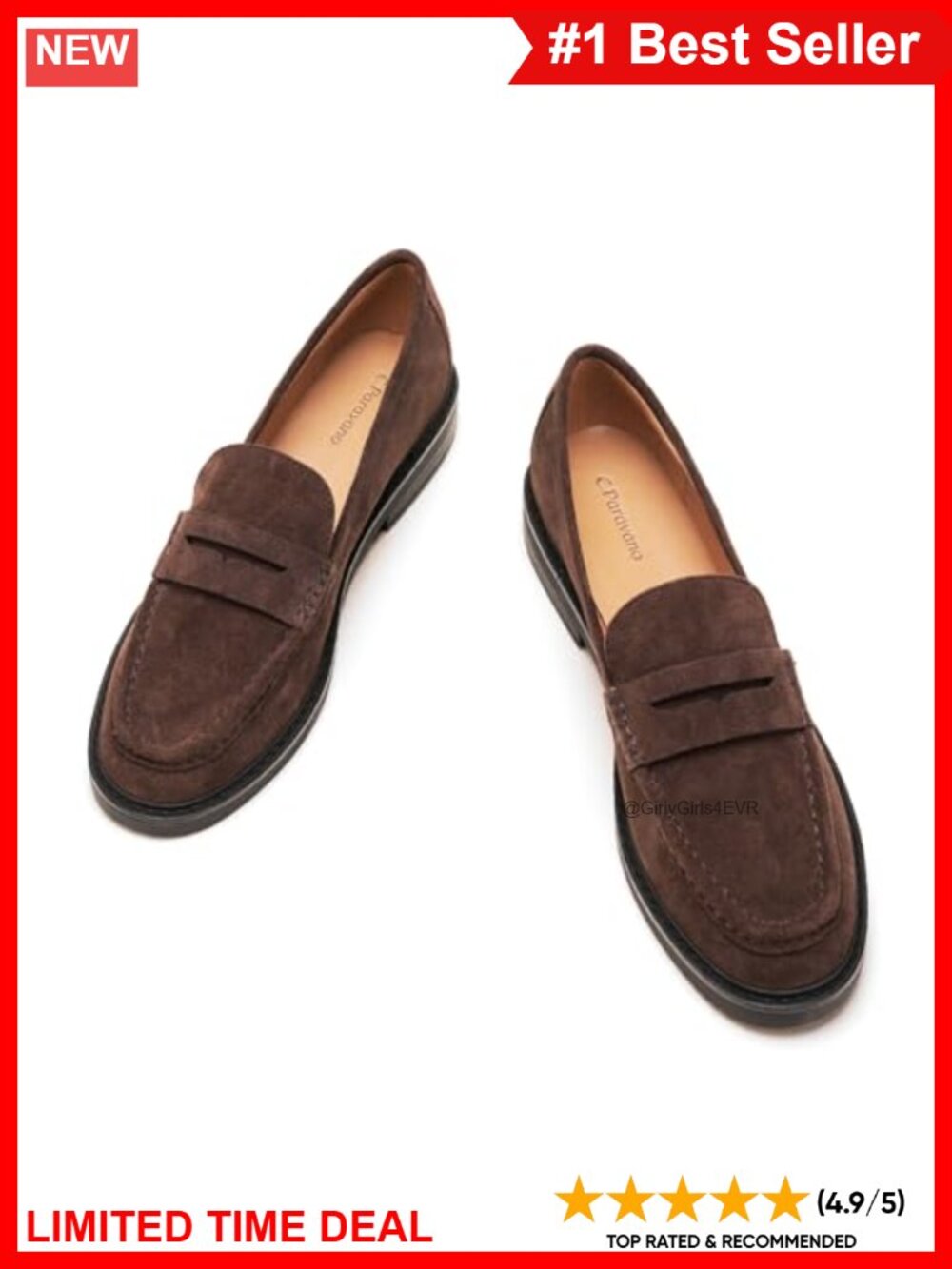 Genuine Leather Penny Loafers Mocc Cushioned Comfort